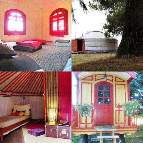 Photo Yourte et roulotte Cassagnes-bgonhs Yourte, roulotte, spa de la croix long ... 