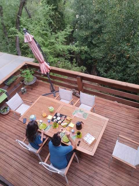 Petit djeuner terrasse